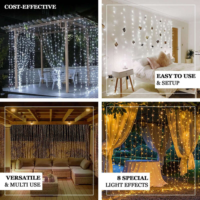 Versatile string lights for various settings with easy setup and special light effects.