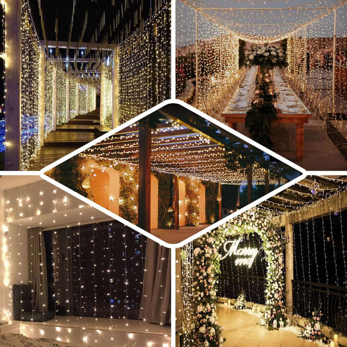 Decorative string lights for events and celebrations, creating a magical ambiance.