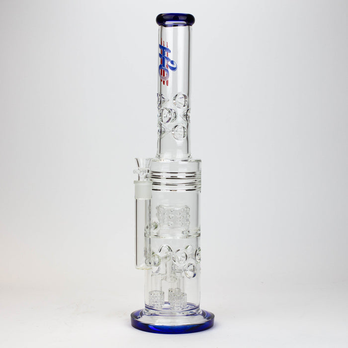 18" Water Bong Thriple Mini Showerhead Perc