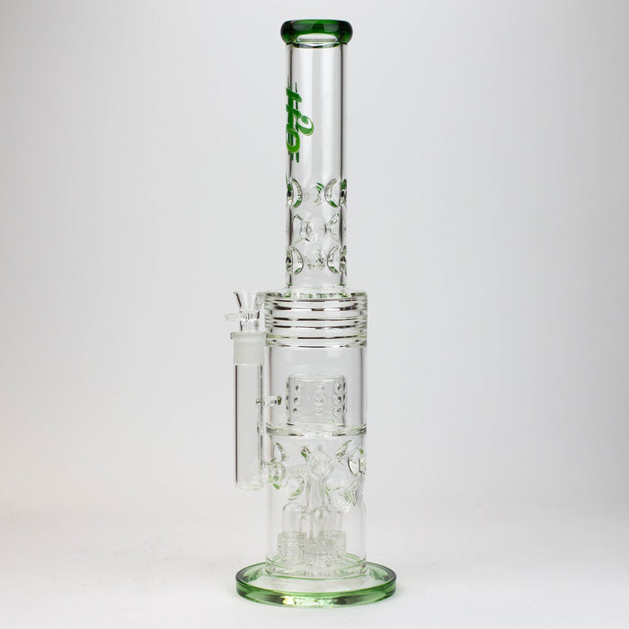 18" Water Bong Thriple Mini Showerhead Perc