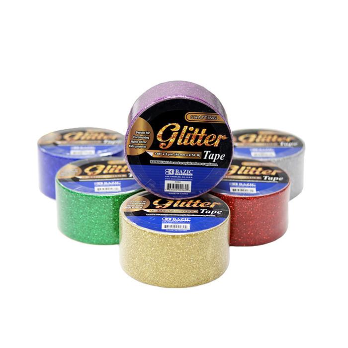 1.88" X 3 Yards Glitter Tape Sold in 36 Units