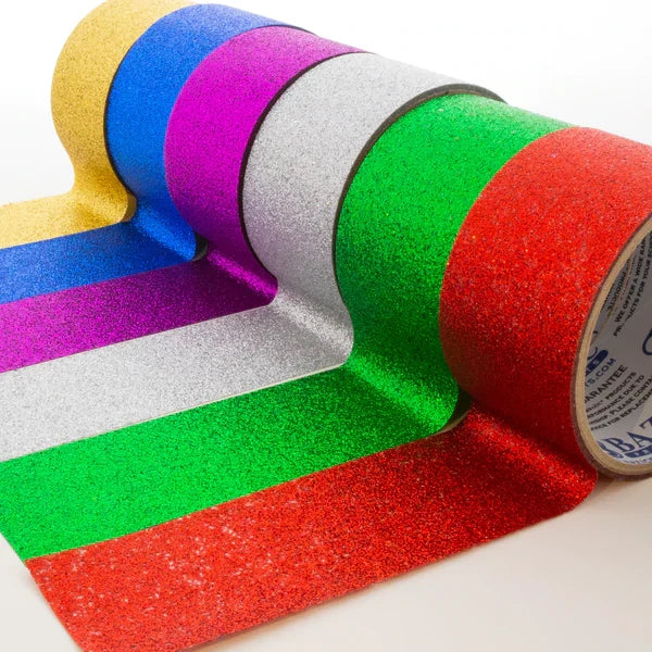 1.88" X 3 Yards Glitter Tape Sold in 36 Units