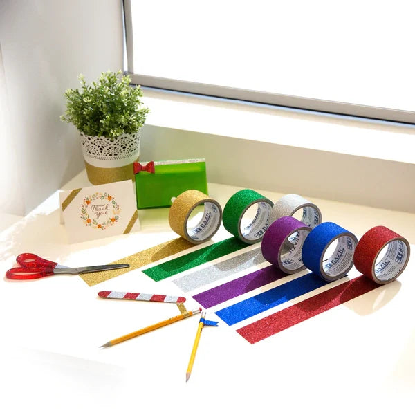1.88" X 3 Yards Glitter Tape Sold in 36 Units