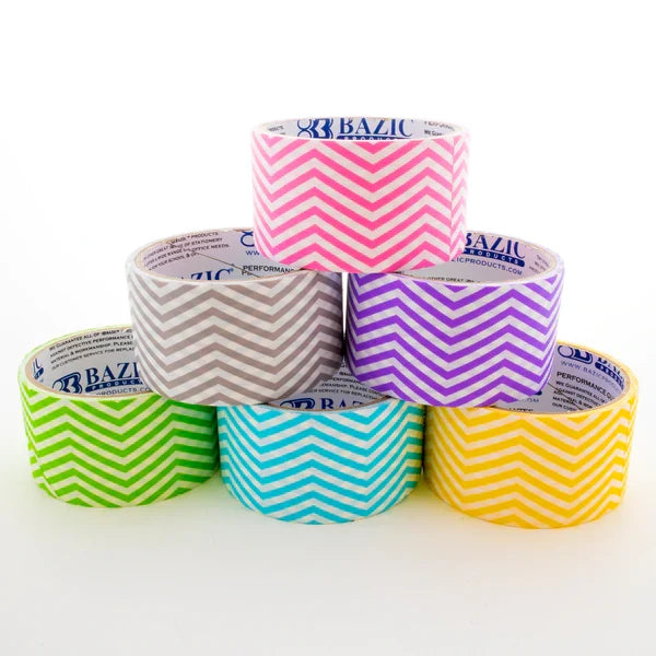 1.88" X 5 Yards Chevron Series Duct Tape Sold in 36 Units
