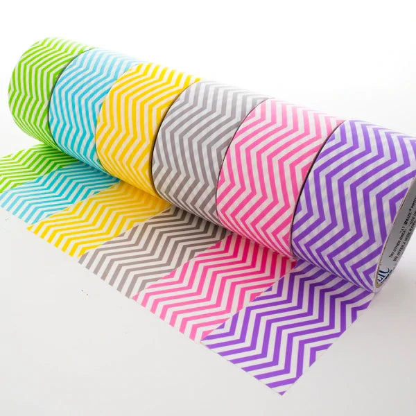 1.88" X 5 Yards Chevron Series Duct Tape Sold in 36 Units
