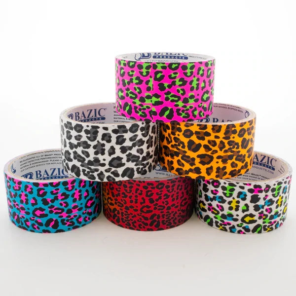 1.88" X 5 Yards Leopard Series Duct Tape Sold in 36 Units