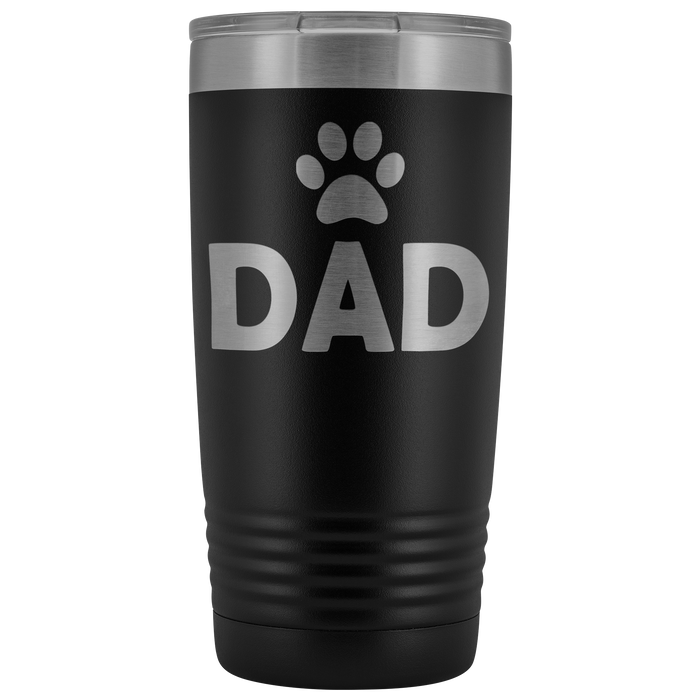 20-Ounce Stainless Tumbler, DAD, Pawprint