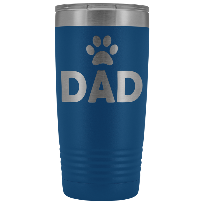 20-Ounce Stainless Tumbler, DAD, Pawprint