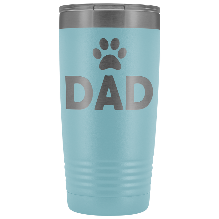 20-Ounce Stainless Tumbler, DAD, Pawprint