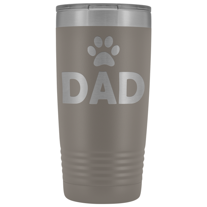 20-Ounce Stainless Tumbler, DAD, Pawprint