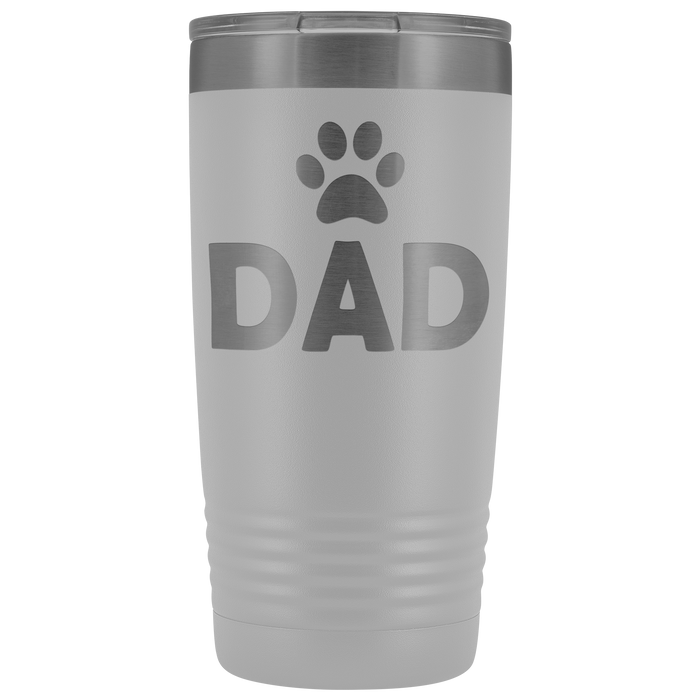 20-Ounce Stainless Tumbler, DAD, Pawprint
