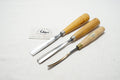3 FINE CARVING GOUGES - BUCK BROS & ILES