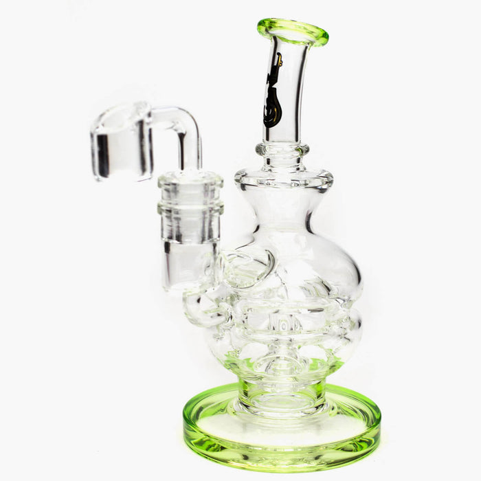 6" Genie Glass Recycle Rig Showerhead Diffuser
