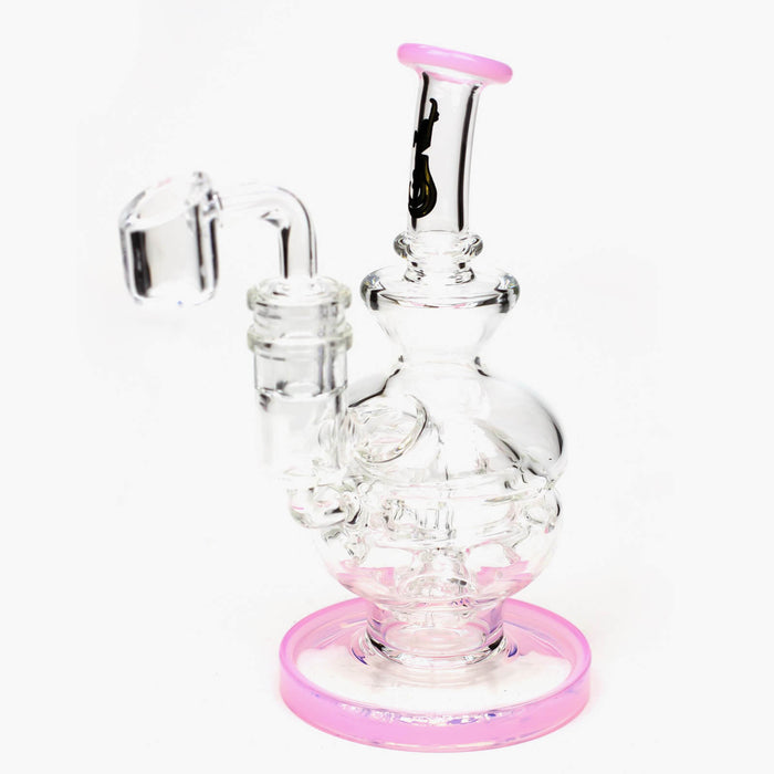 6" Genie Glass Recycle Rig Showerhead Diffuser