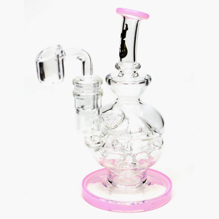 6" Genie Glass Recycle Rig Showerhead Diffuser