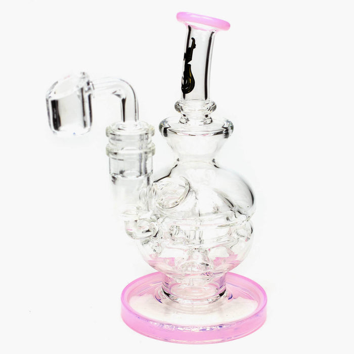 6" Genie Glass Recycle Rig Showerhead Diffuser