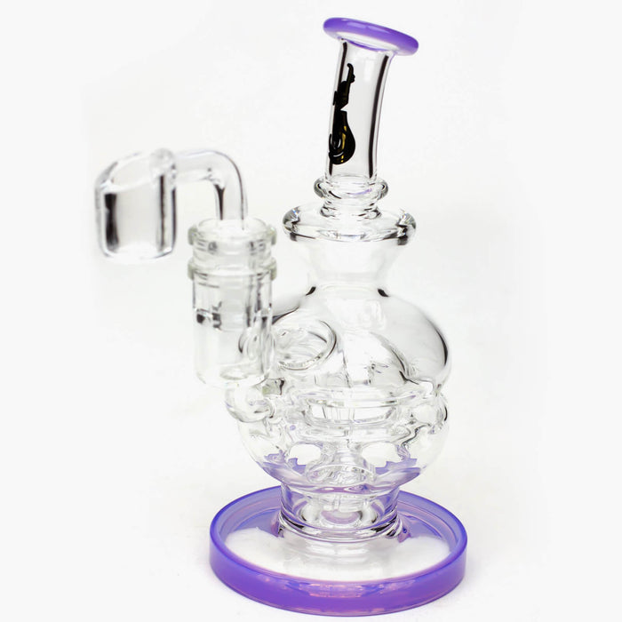 6" Genie Glass Recycle Rig Showerhead Diffuser