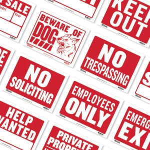 9" X 12" Exit Sign  Sold in 24 Units