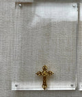 Acrylic frame: 4 x 6 Cross