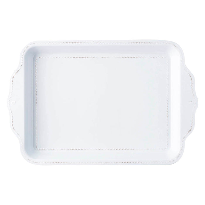 Al Fresco Berry & Thread White 24" Handled Serving Tray by Juliska Additional Image-1