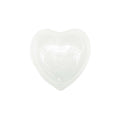 Alabaster White Heart Plate by Mariposa