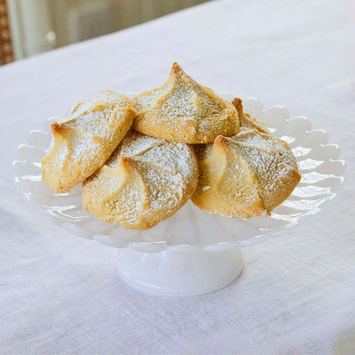 Alabaster White Scalloped Small Cake Stand by Mariposa Additional Image-3