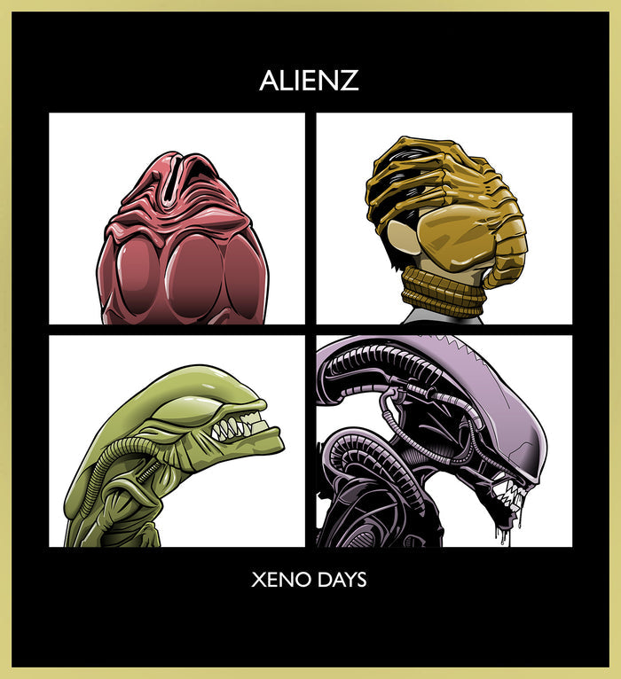 ALIENZ - XENO DAYS / GORILLAZ - NEW POP TURBO TEE!