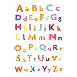 Alphabet Plastic Sticker book Sold in 24 Units