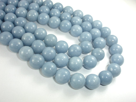 Angelite, 12mm Round Beads-BeadBasic