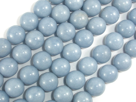 Angelite, 12mm Round Beads-BeadBasic