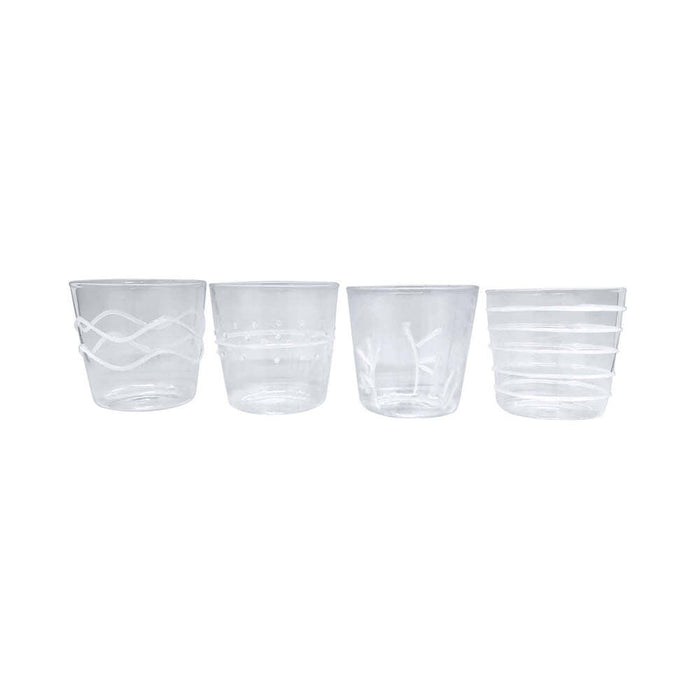 Applique Suite Of Double Old-Fashioned Glasses by Mariposa
