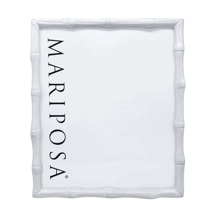 Bamboo White 8X10 Frame by Mariposa