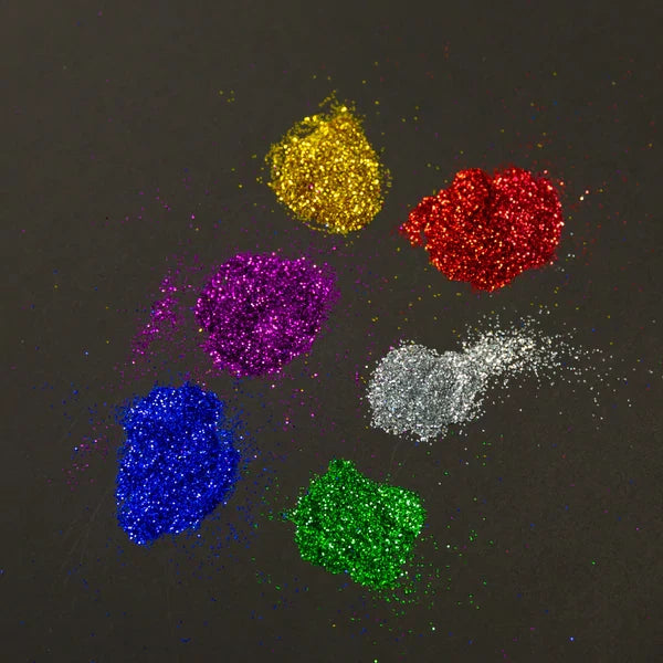 BAZIC 22g/0.77oz Primary Color Glitter Shakers w/ PDQ Sold in 24 Units