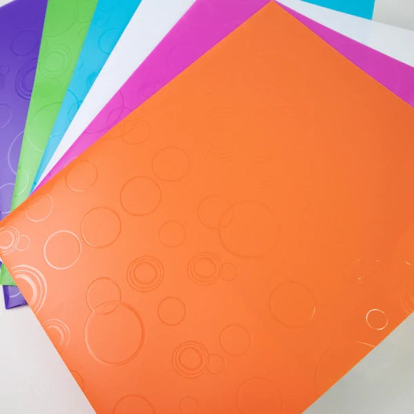 BAZIC Bubble Embossed 2-Pockets Poly Portfolio Sold in 48 Units
