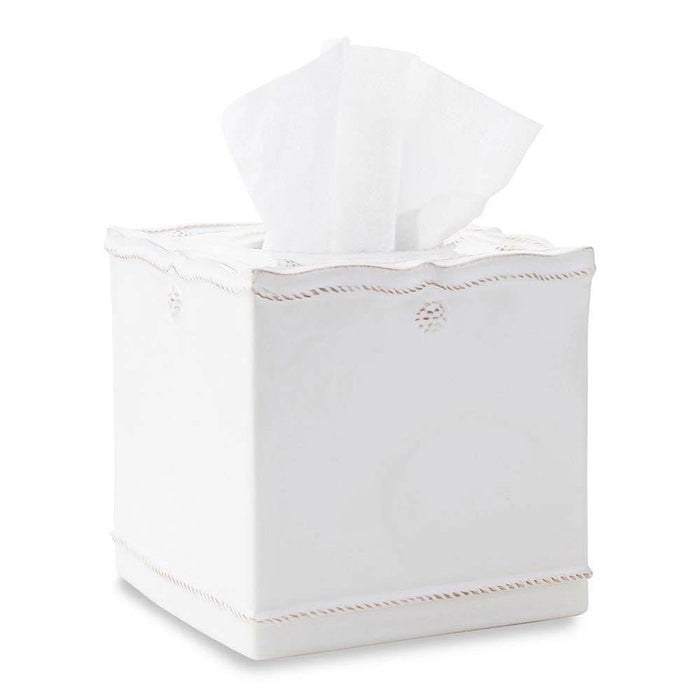 Berry & Thread Whitewash Tissue Box Cover by Juliska Additional Image-2