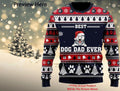 Best Dog Dad Ever Wool Sweater For Dog Lovers - Unique Gift Idea