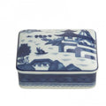 Blue Canton Recangular Box by Mottahedeh