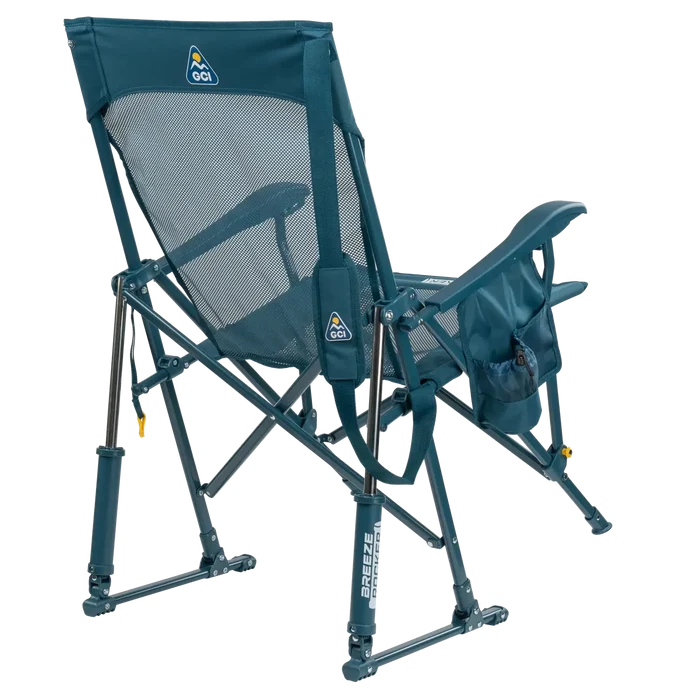 Breeze Rocker, Teal, Back Right