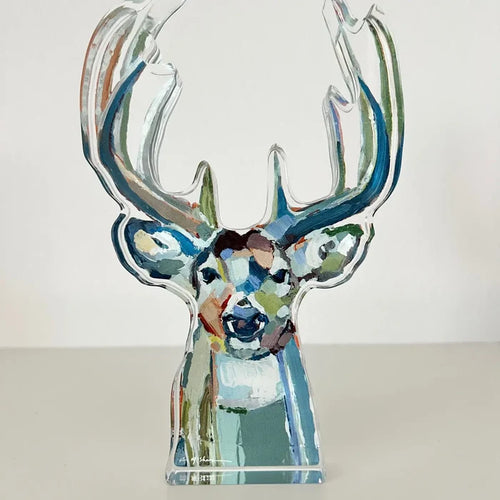 "Bucky" Deer Acrylic Art Shelfie