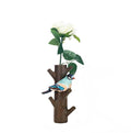 Bueer Creative Bird and Branches Design Hooks Wall Mounted Hanger (5 hooks) for Cloth Coat Scarf Towel Bag Key Wall Hooks Rack Holder Resin Hanger Rack Bathroom Kitchen Decoration Wedding Gift