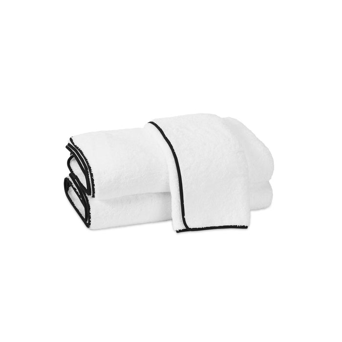 Cairo Bath Towel White & Black