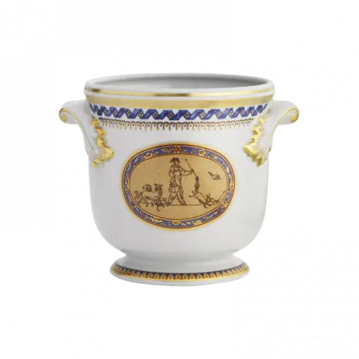 Chinoise Blue Cachepot by Mottahedeh