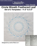 Circle Wreath Feathered Leaf | Low Shank