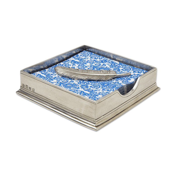 Cocktail Napkin Box by Match Pewter Additional Image 2