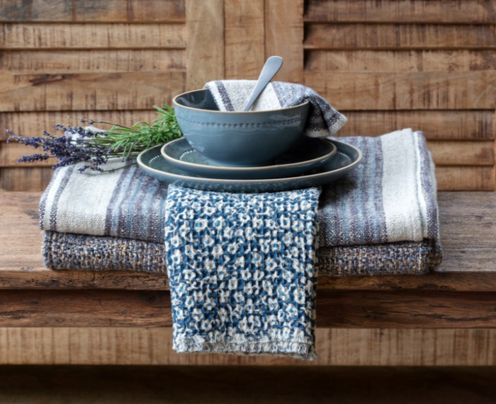 Cornflower Nubby Throw