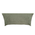 Green table cover in a studio-style isolation shot.