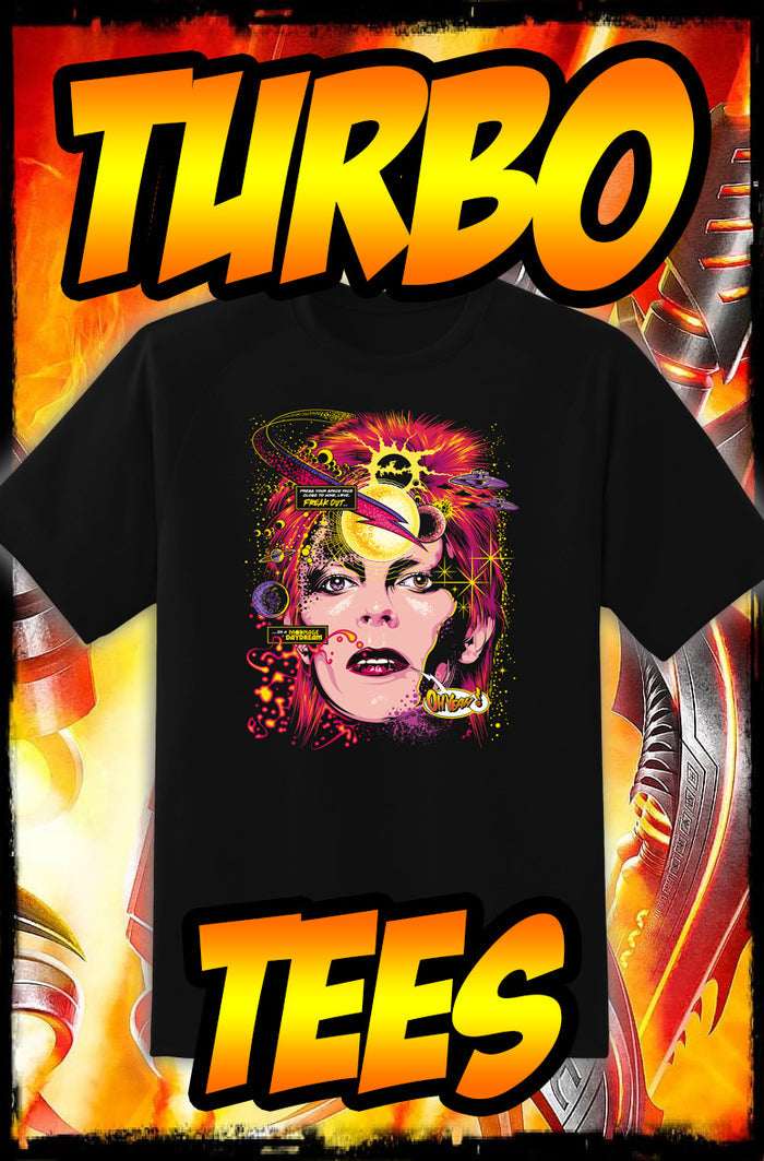 DAVID BOWIE - SPACE FACE / ZIGGY STARDUST - NEW POP TURBO TEE!