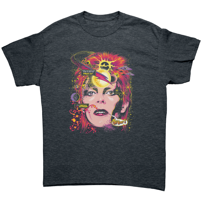 DAVID BOWIE - SPACE FACE / ZIGGY STARDUST - NEW POP TURBO TEE!