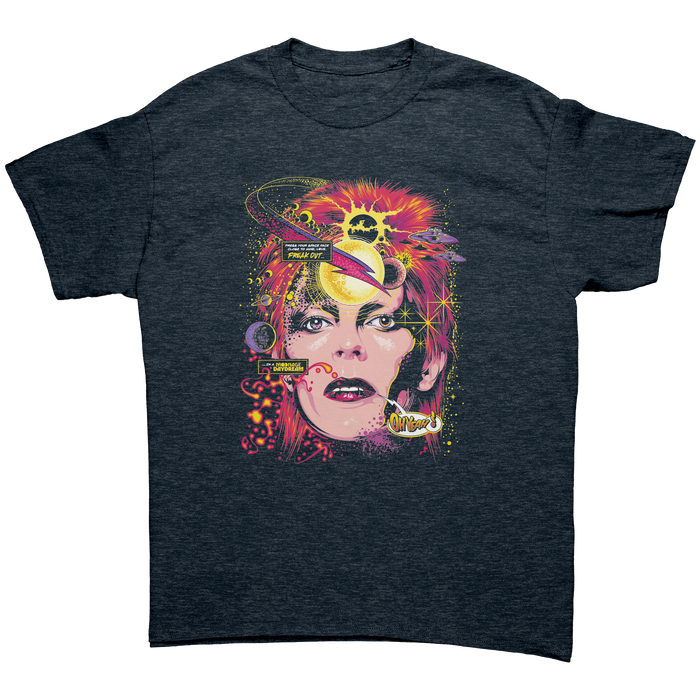 DAVID BOWIE - SPACE FACE / ZIGGY STARDUST - NEW POP TURBO TEE!
