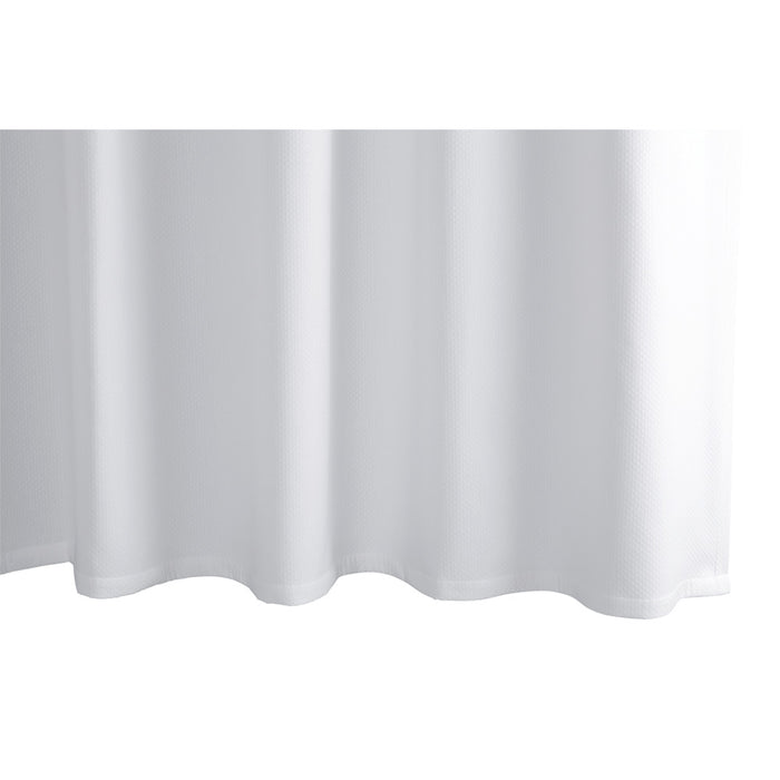 Diamond Pique Shower Curtain White